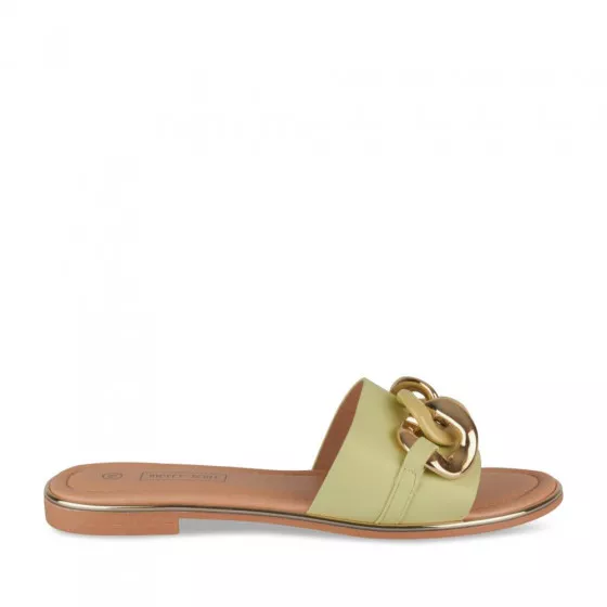 Mules VERT MERRY SCOTT
