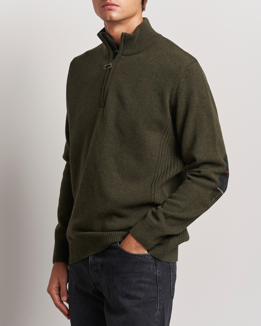 Barbour Lifestyle Holden Half Zip Olive Marl