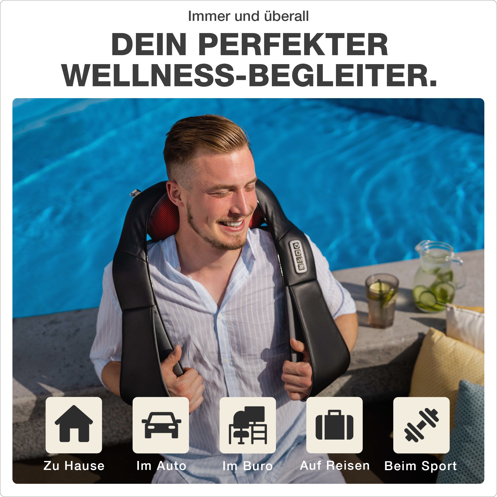 Donnerberg Nackenmassagegerä Basic Jade Massagegerät