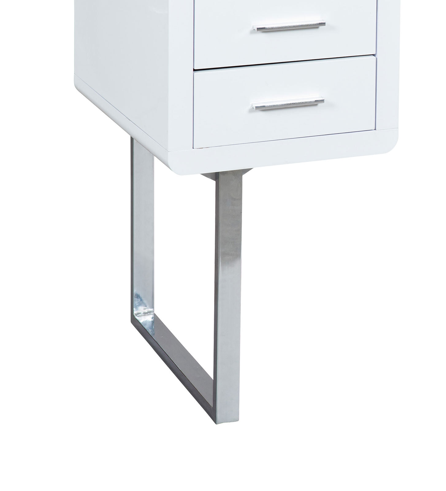 Schreibtisch Henri 120 x 55 cm Weiß/Chromfarbig