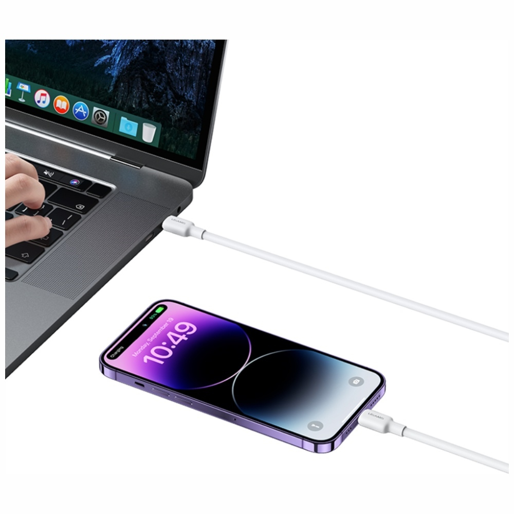 (1m) 20W USB C auf Lightning Ladekabel Datenkabel Fast Charge (USA001602) - Weiss