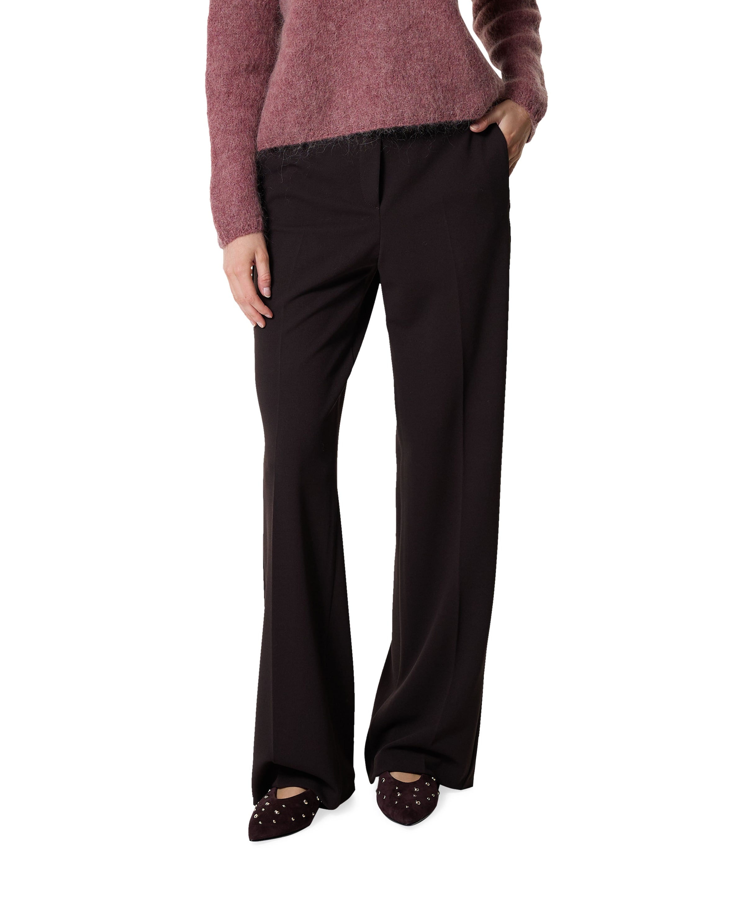 Gardeur Hose Wide leg Feminine dames broek bruin