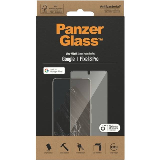 PanzerGlass - Skærmbeskyttelse Google Pixel 8 Pro - Ultra-Wide Fit