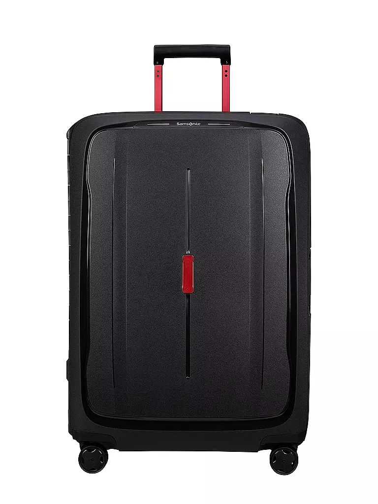 SAMSONITE Trolley ESSENS SPINNER 75cm charcoal/red schwarz