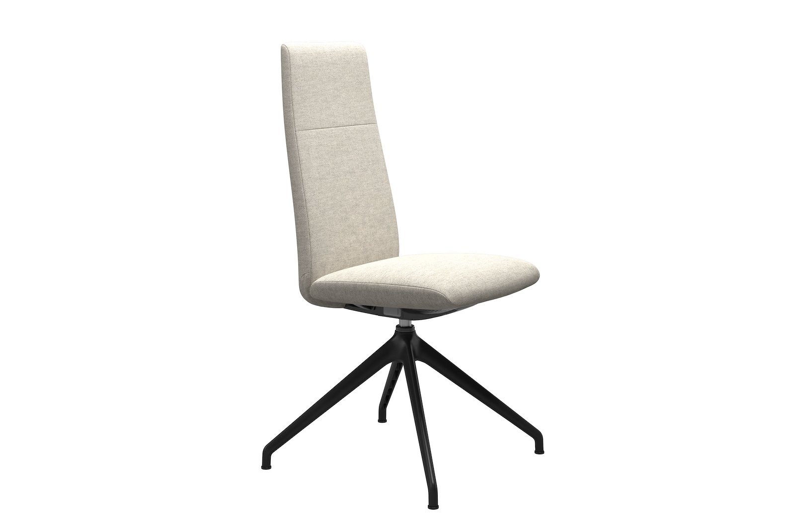 Chilli spisestol Tekstil Peony - Light Beige - Sort