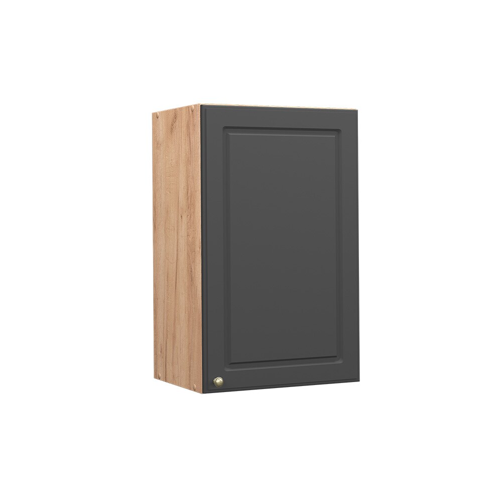 Vicco Hängeschrank Küchenschrank Küchenmöbel Fame-Line Eiche Anthrazit-Gold Landhaus 45 cm Küche Einbauküche Hängeschrank Drehtür Einlegeboden Küchenzeile