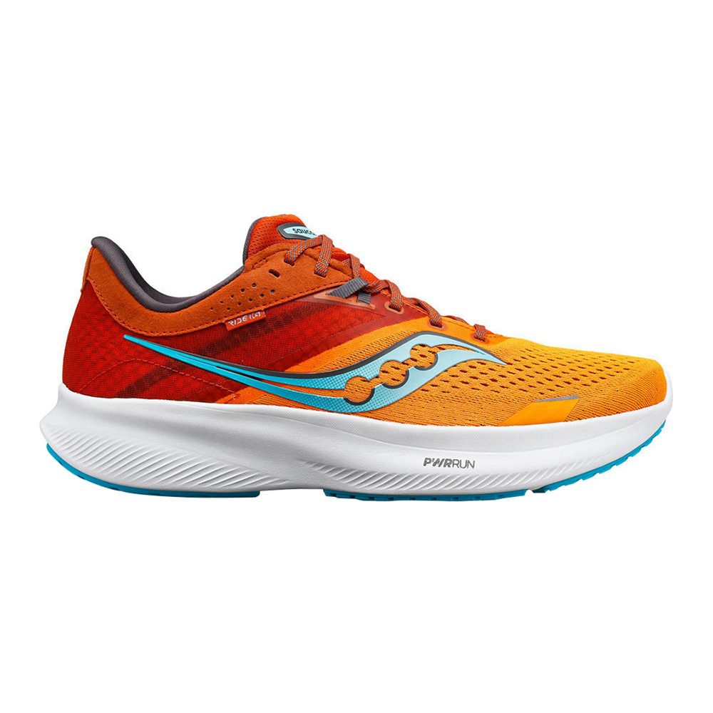 Saucony RIDE 16 - Chaussures running Homme marigold/lava