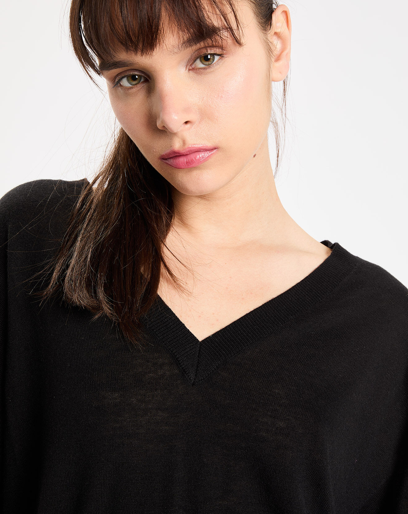 Jodhpur Pull en Laine & Soie Agnès noir