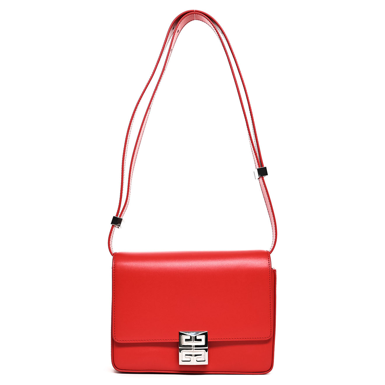 Givenchy Sac bandoulière 4G en Cuir rouge - Neuf avec étiquette - L.21 cm