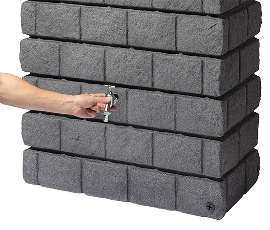 Garantia Wandtank-Komplett-Set »ROCKY Junior«, ca. 300 l, graphit-grau