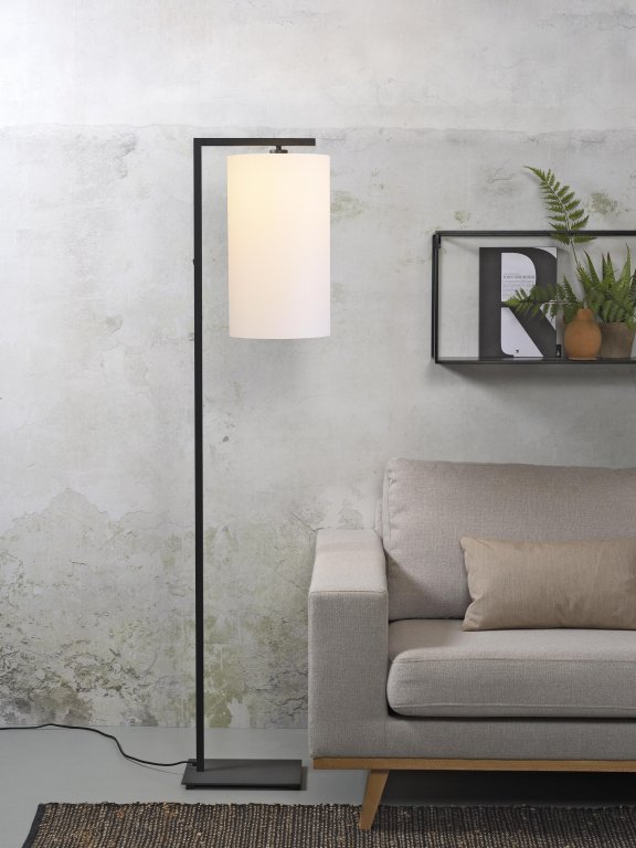 It's about Romi Boston vloerlamp met kap large licht linnen