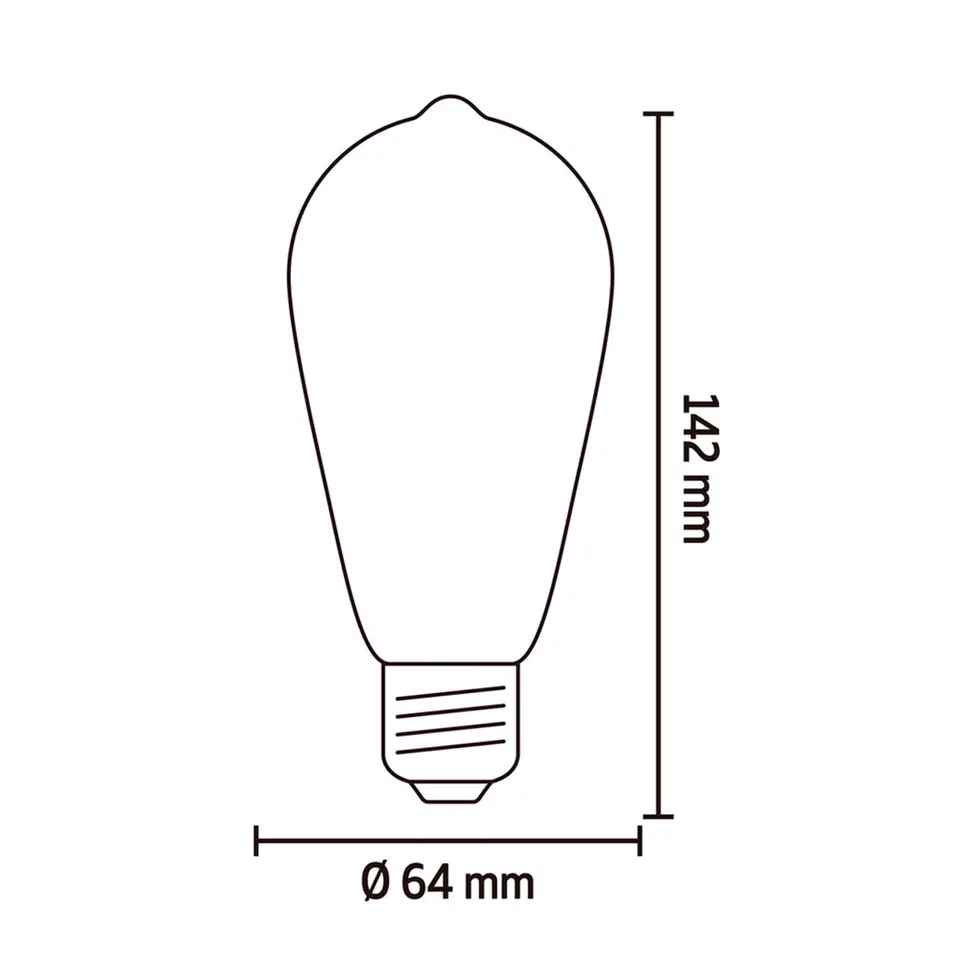 Calex Smart LED-rustieklamp - goudkleurig - 7W