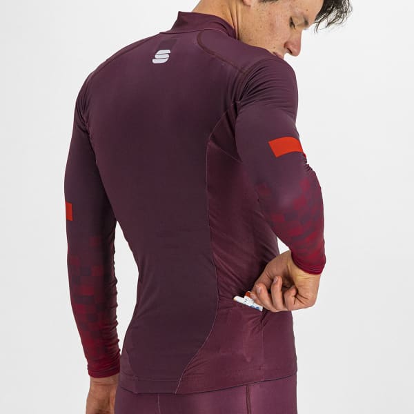 T-shirt ski de fond SPORTFUL SQUADRA JERSEY RED WINE/RED RUMBA