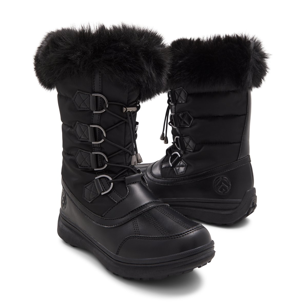 BANFF TRAIL-Manessi-Bottes d'hiver - Semelle tracteur - Noir