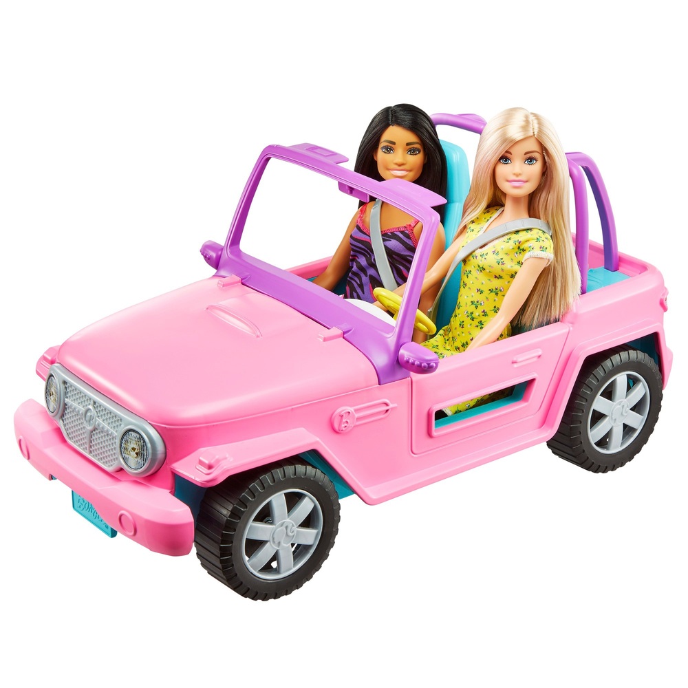 Barbie-Jeep mit 2 Puppen