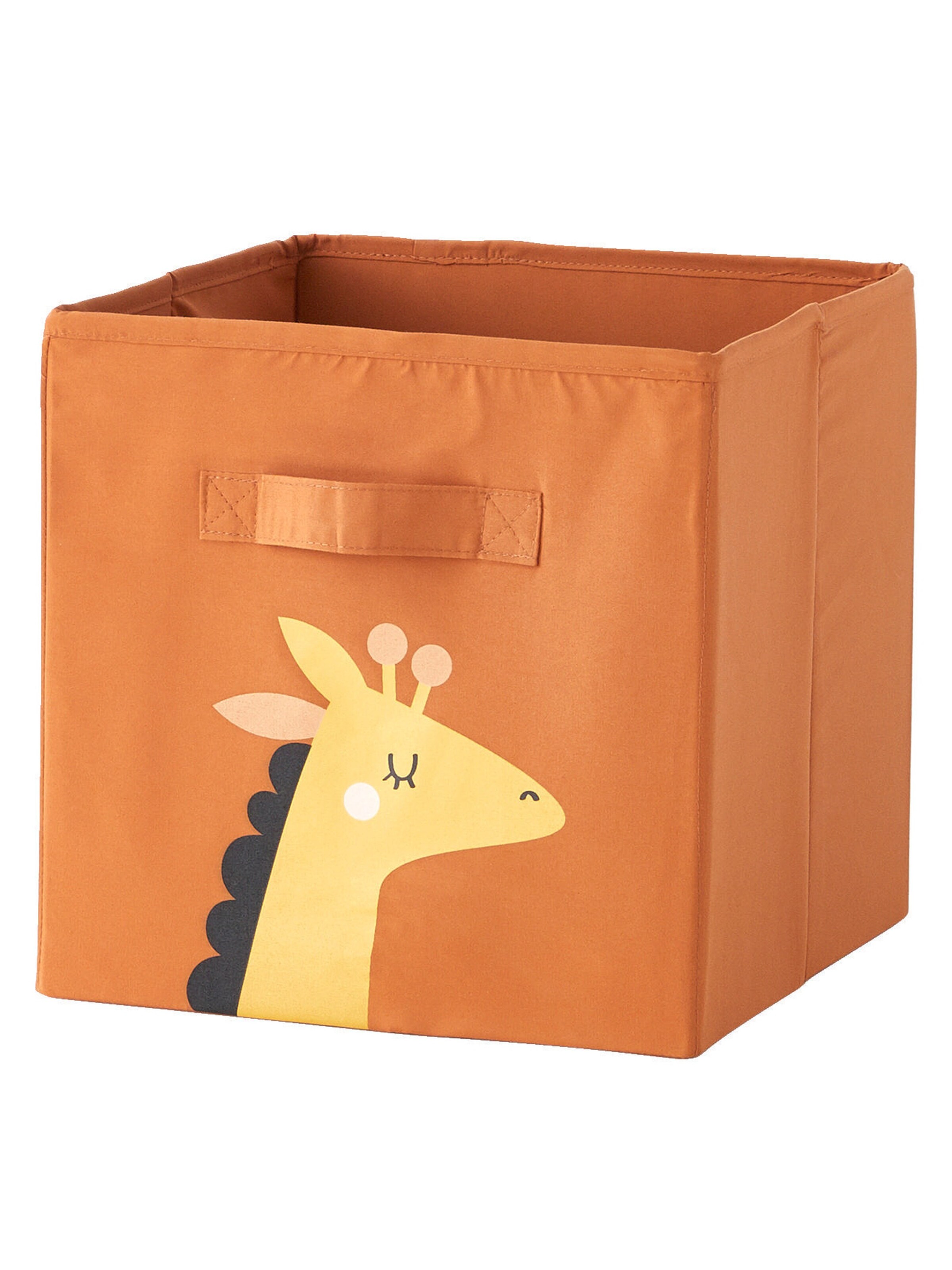 Vertbaudet Kinderzimmer 3er-Set Aufbewahrungsboxen TANSANIA orange/grün/weiß