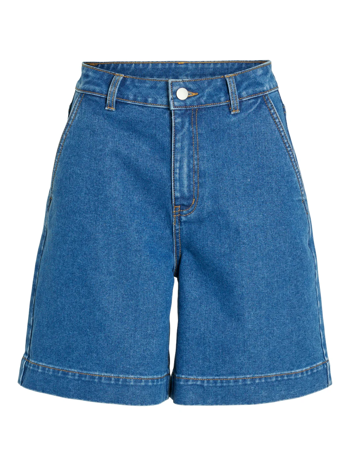 Vila  Vikenya denim shorts - Medium Blue Denim