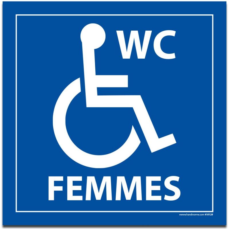 Panneau WC FEMMES PMR