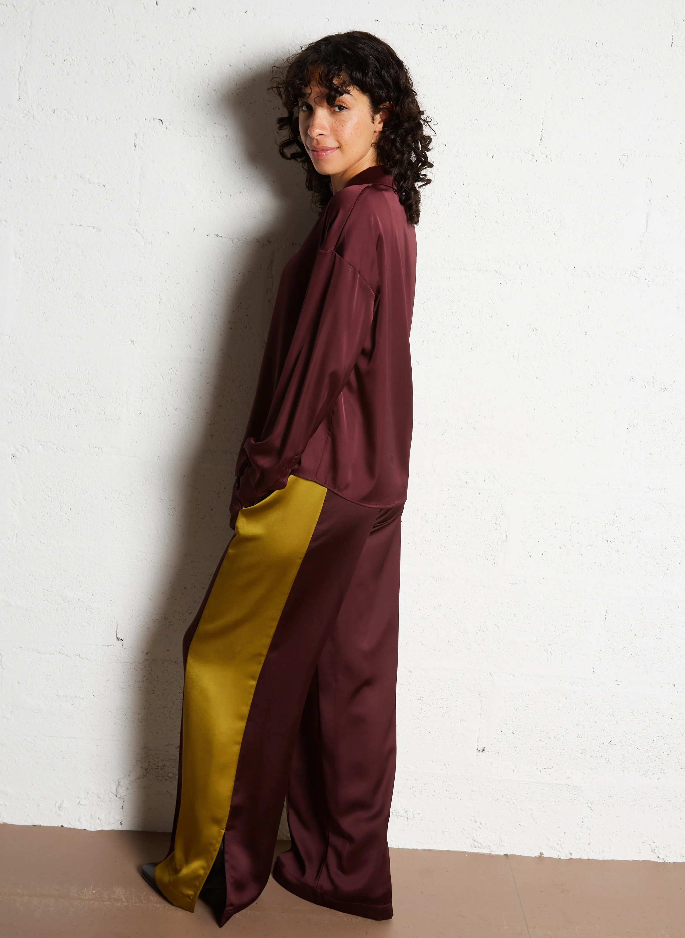 Chemise col classique| Rouge