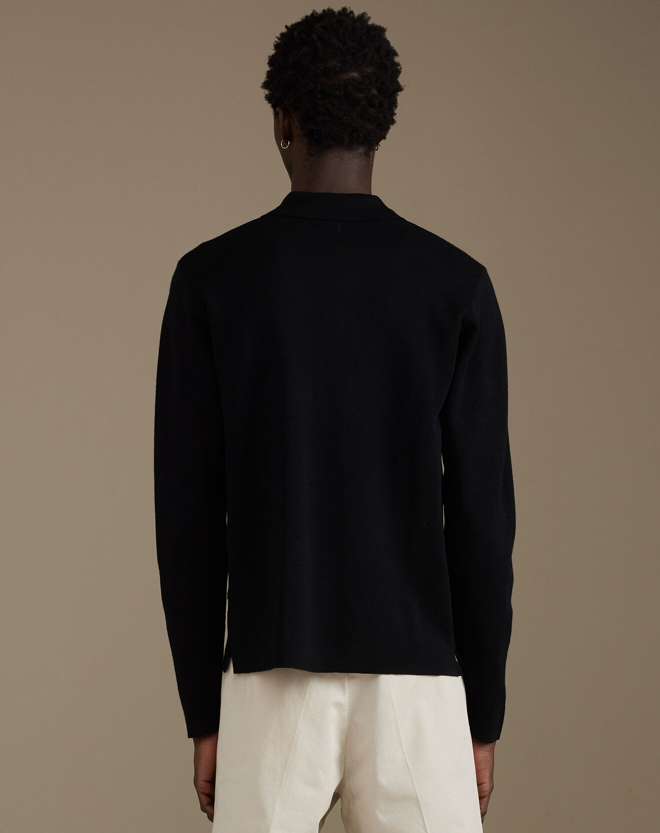 Bellerose Polo 100% Laine Dynay noir