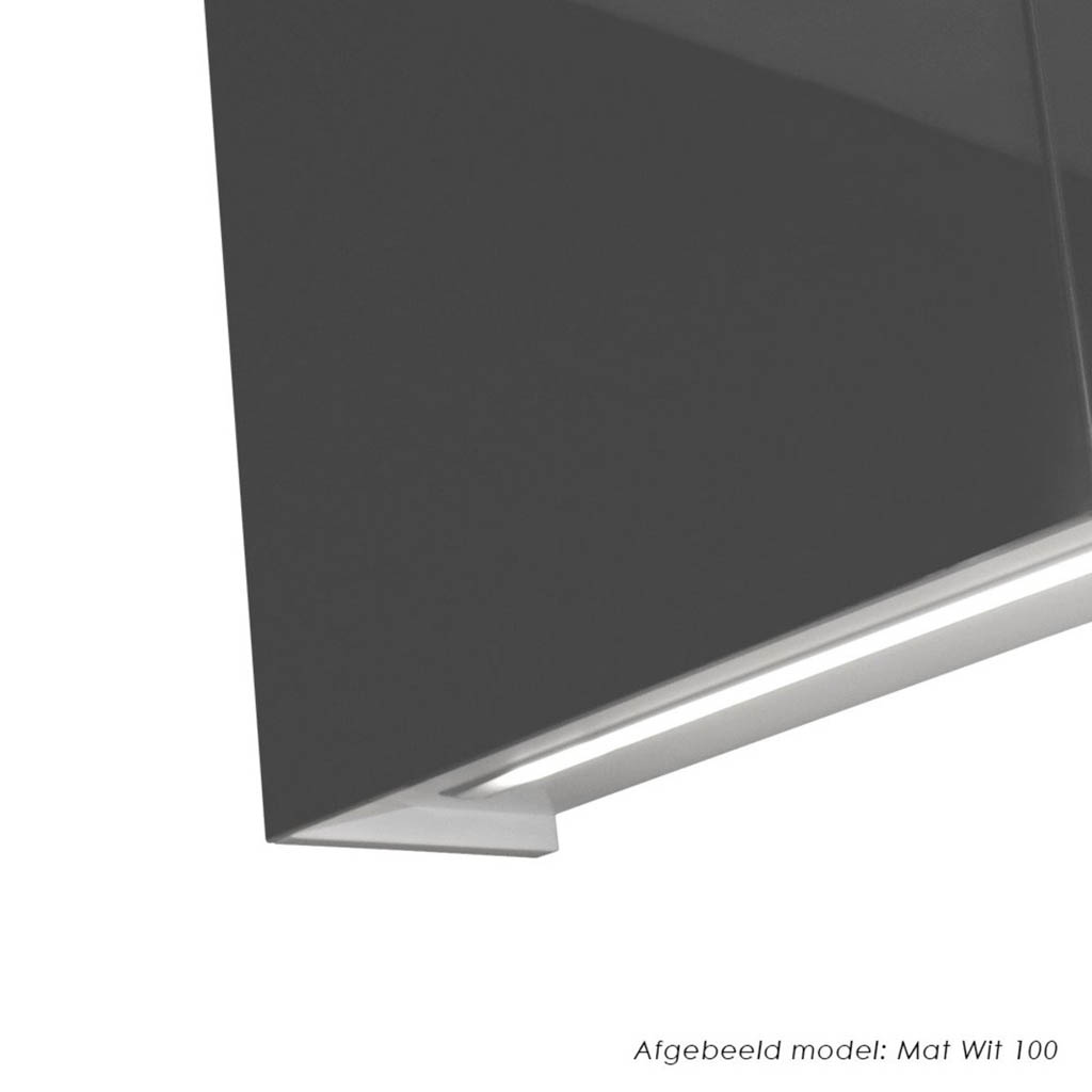 Brauer Impress Deluxe spiegelkast 60cm met rechtsdraaiende deur en verlichting eiken licht