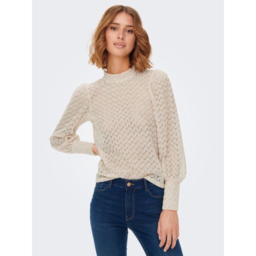 JDY Avery Bluse, Sandshell, L