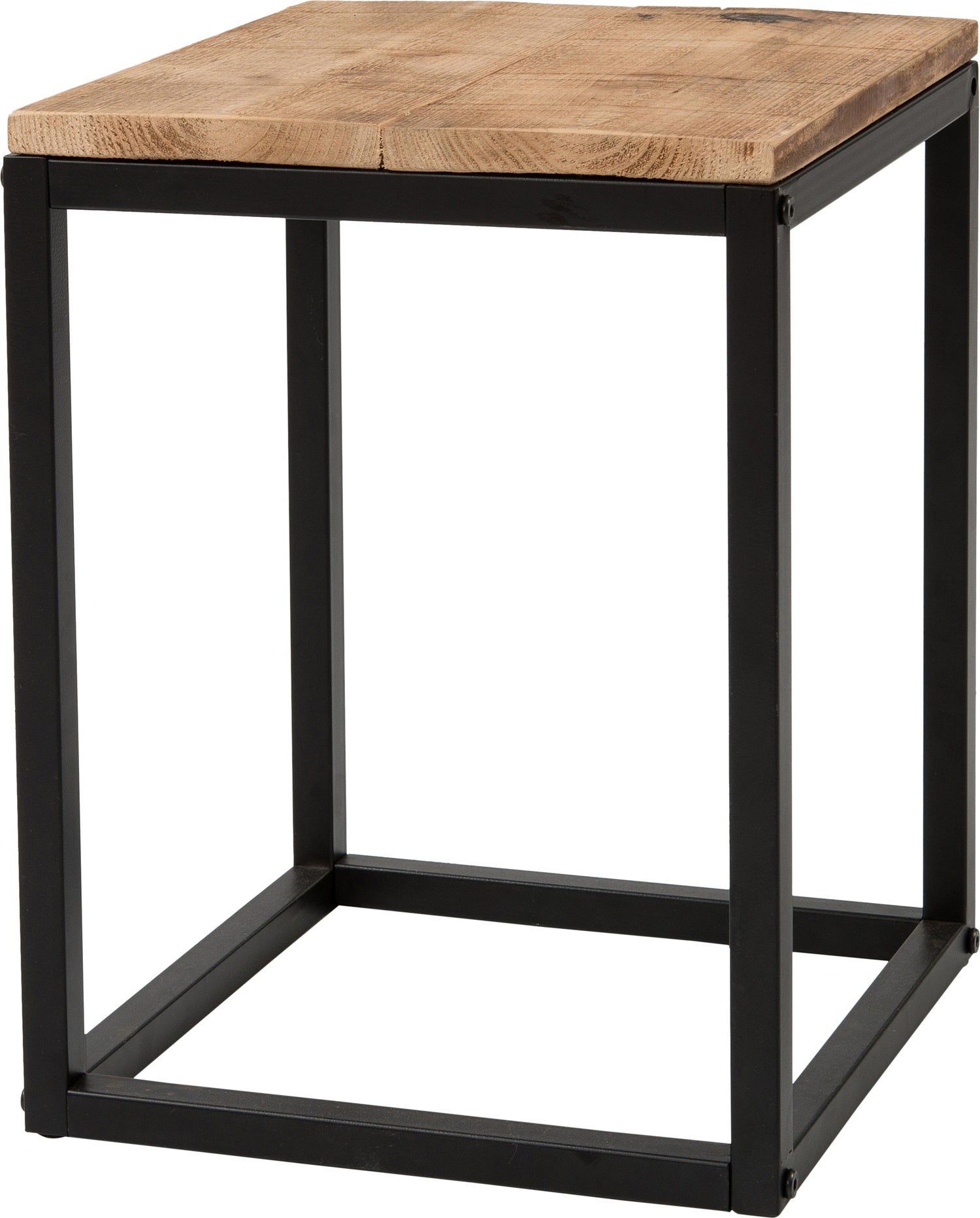 Intratuin plantentafel Flynn zwart / naturel 25 x 25 x 31 cm