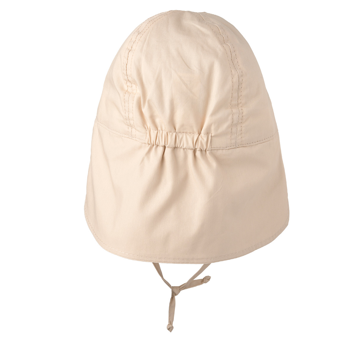 Baby Nackenkappe mit verstärktem Schirm beige