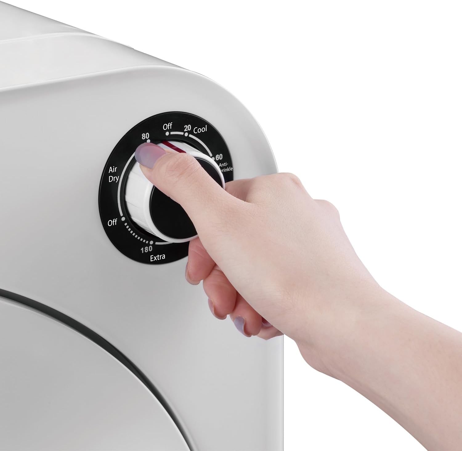 Green Blue GB410 Elektrischer Wäschetrockner | 3 kg Füllgewicht | Einstellbare Trockenzeit 20-180 Minuten | 830 W Leistung | Ablufttrockner für Kleidung | Freistehend oder Wandmontage