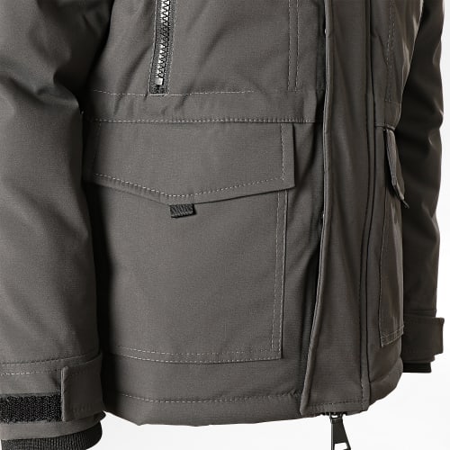 Parka Fourrure Enfant FD900-2 Gris Anthracite