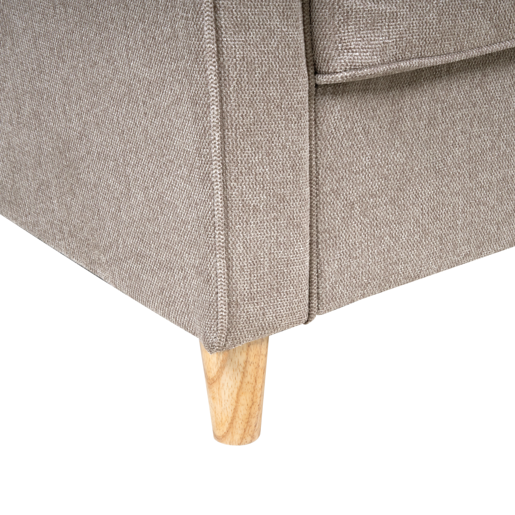 Beliani - RONNEBY  - Tweezitsbank - Lichtbruin - Polyester