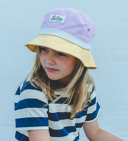 Lil' Boo Copenhagen B?llehat - Blåck Light Purple/Yellow