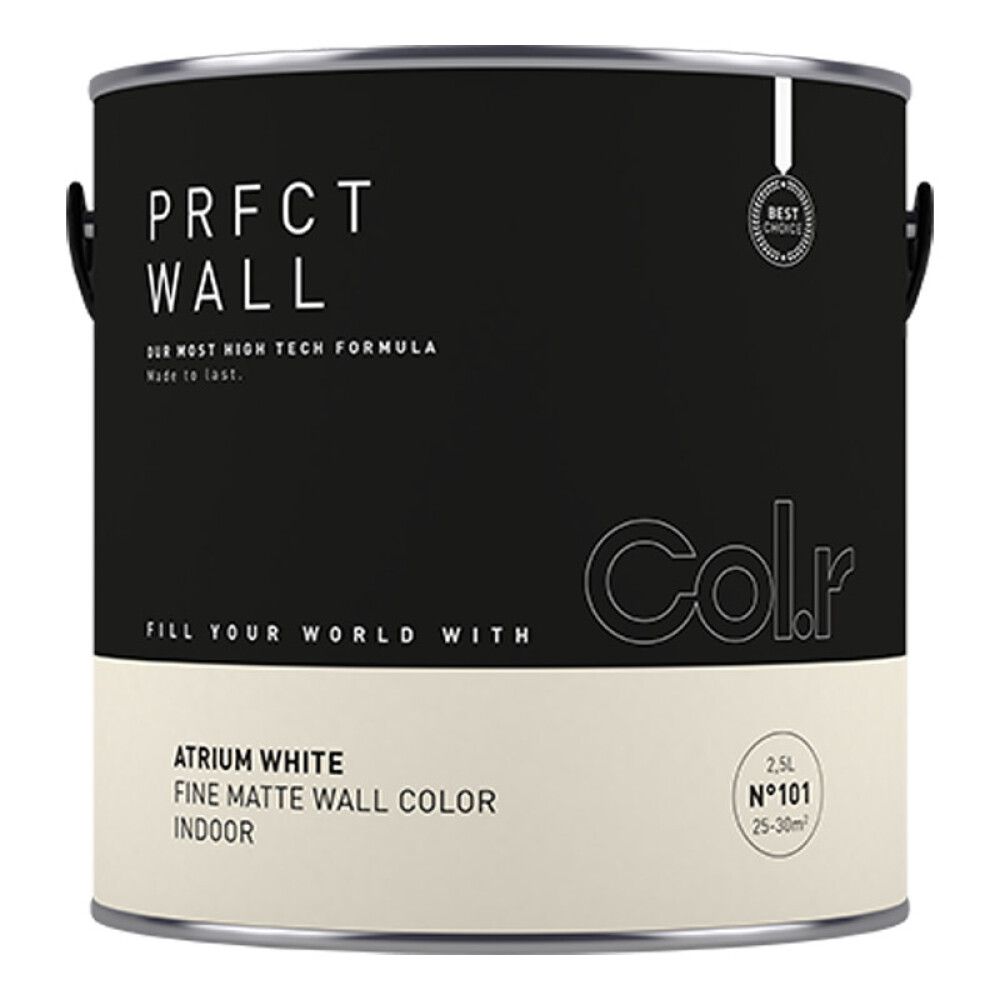 VEGGMALING COL.R PRFCT WALL NO.101 ATRIUM WHITE 2,5L