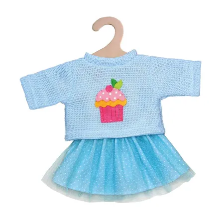 Heless Puppen-Pullover und Tüllrock Cupcake, klein, Gr. 28-35 cm