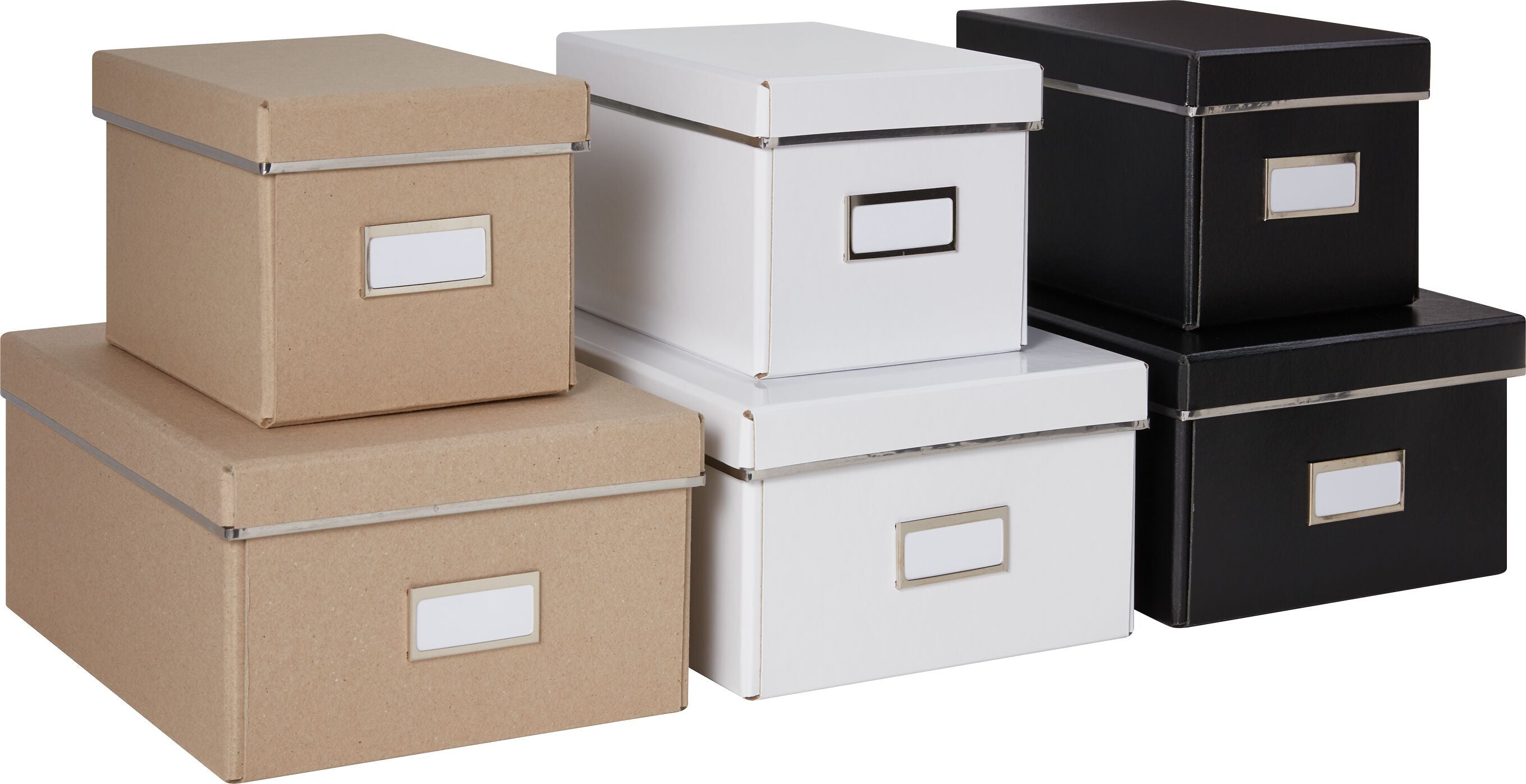 KENT Aufbewahrungsbox - Schwarz / B: 16.0 cm x T: 22.0 cm x H: 14.0 cm