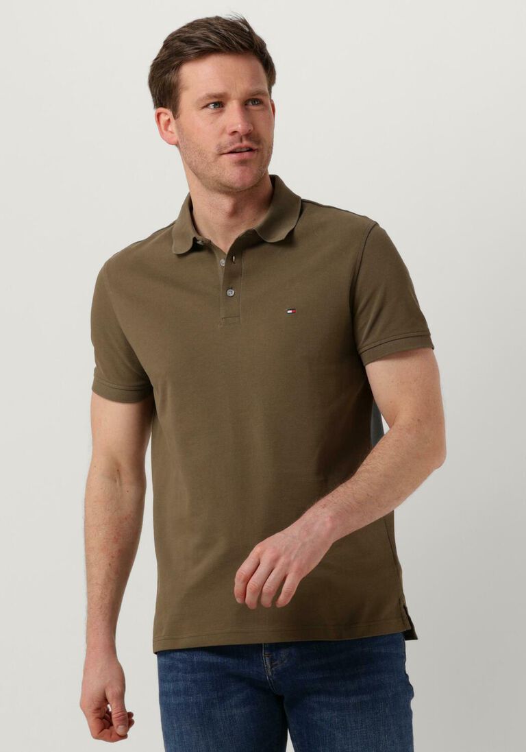 TOMMY HILFIGER groene tommy hilfiger polo 1985 slim polo