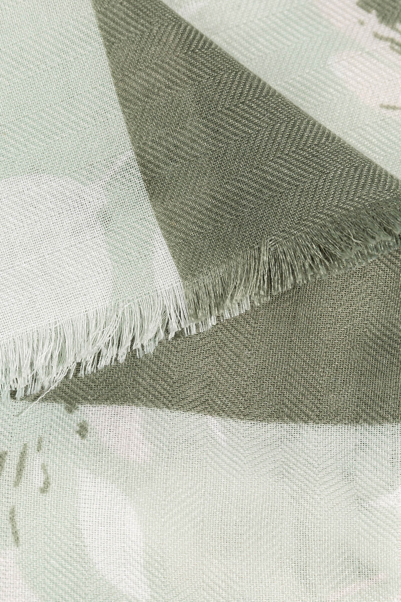 Lenço com estampa floral - Verde