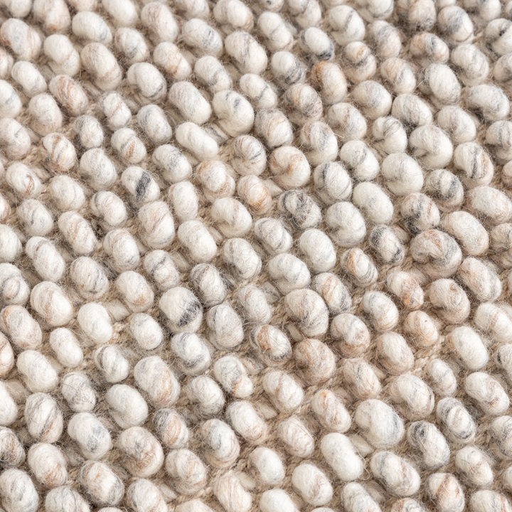 Wollen vloerkleed - Luminous Creme/Gemeleerd