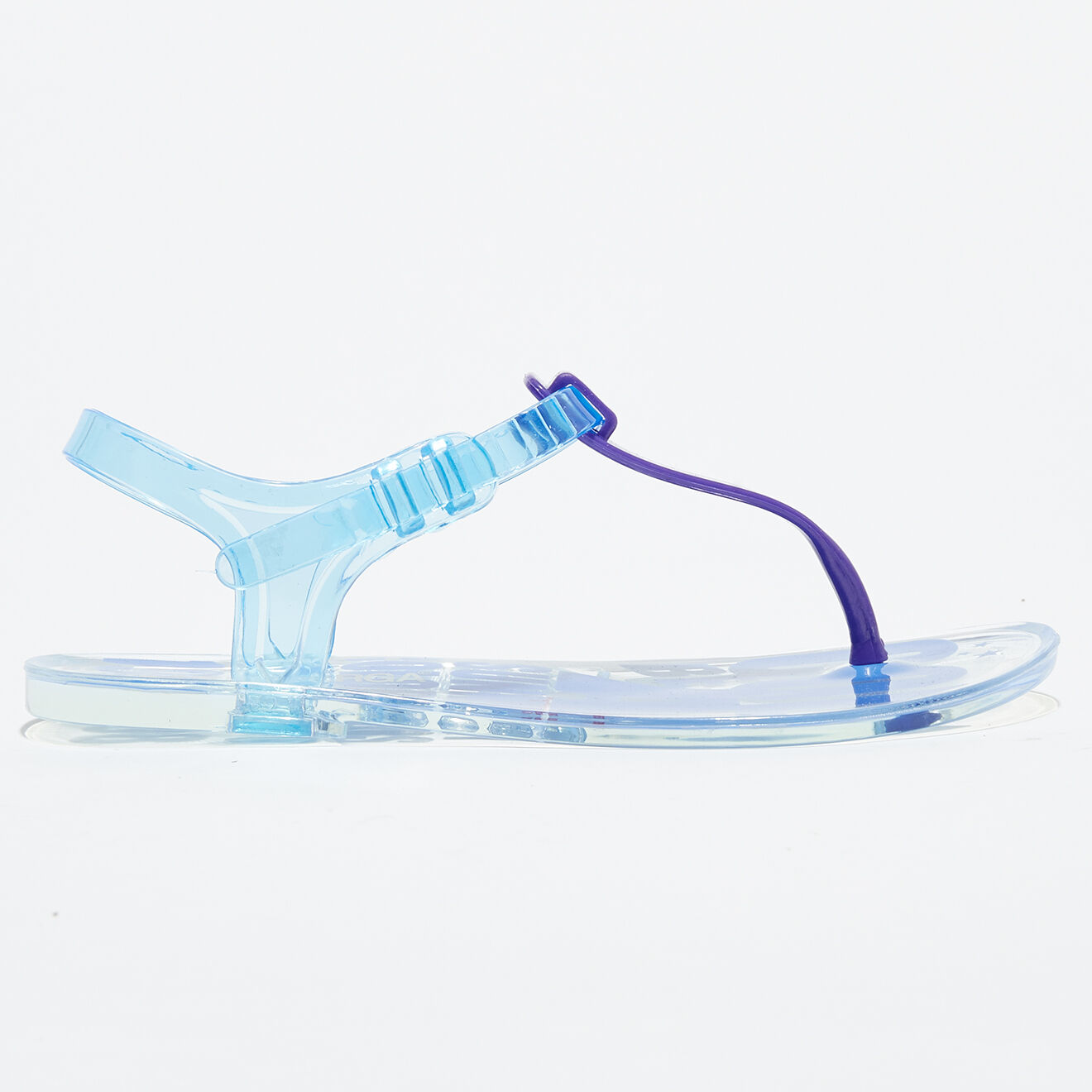 Superga Slingbacks transparentes bleu/violet