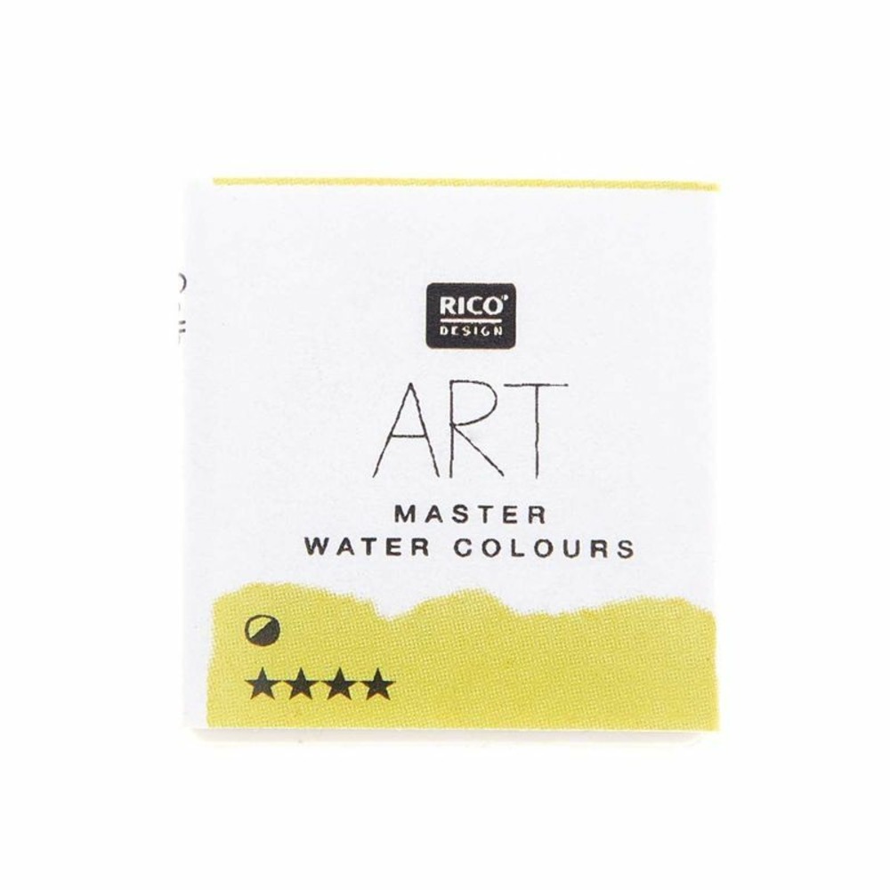 Peinture aquarelle - jaune - 1/2 godet