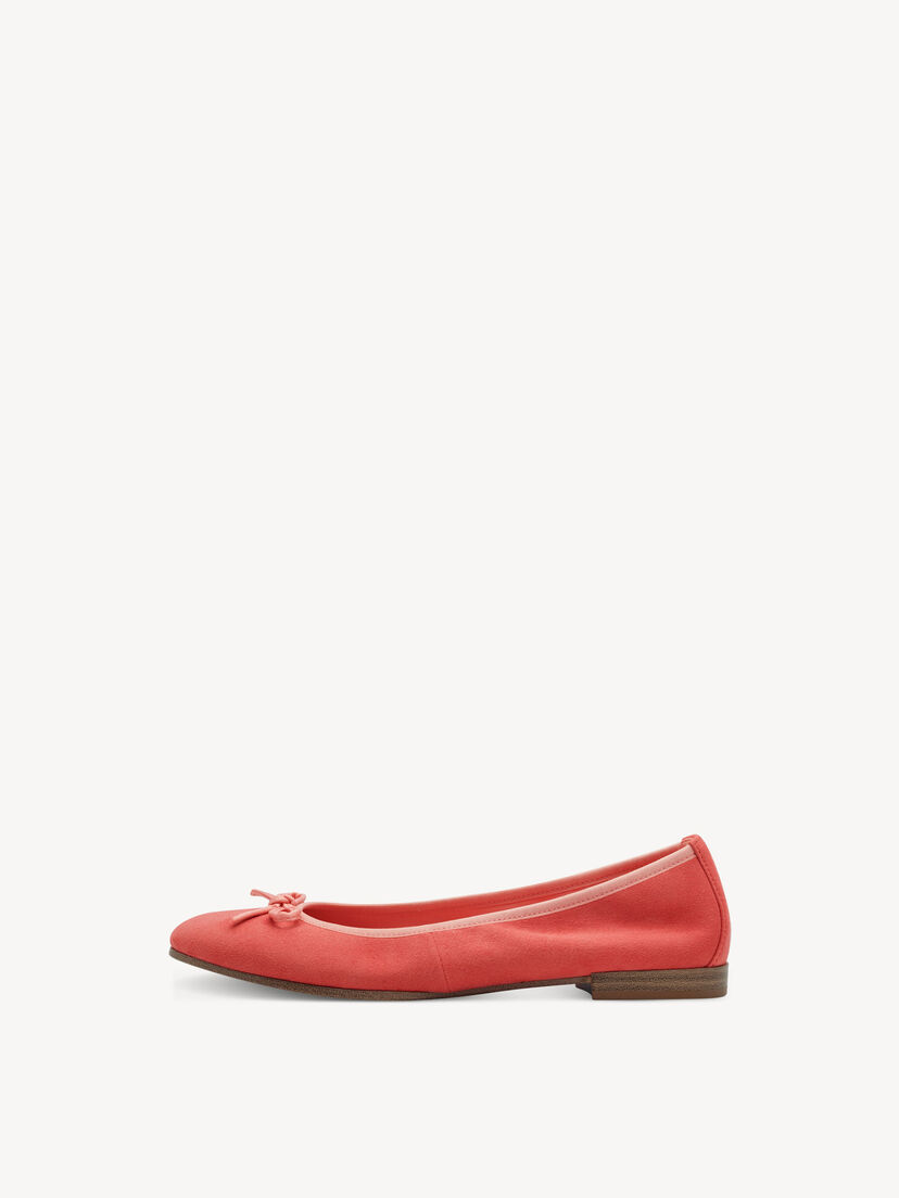 Leren Ballerina - rood