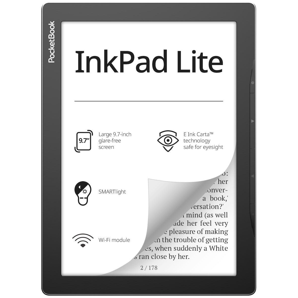 PocketBook InkPad Lite eBook 8GB (grå)