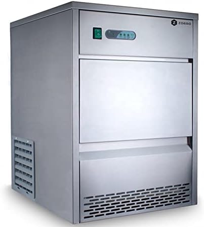 ZORRO - Eiswürfelbereiter ZEB 25 ECO - Gastro 25kg/24h- Eiswürfelmaschine mit Edelstahlgehäuse