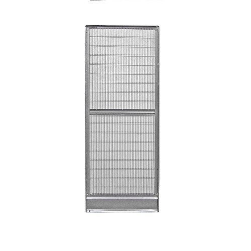 Painel com porta para viveiros, 6, 9 ou 12 lados, galvanizado