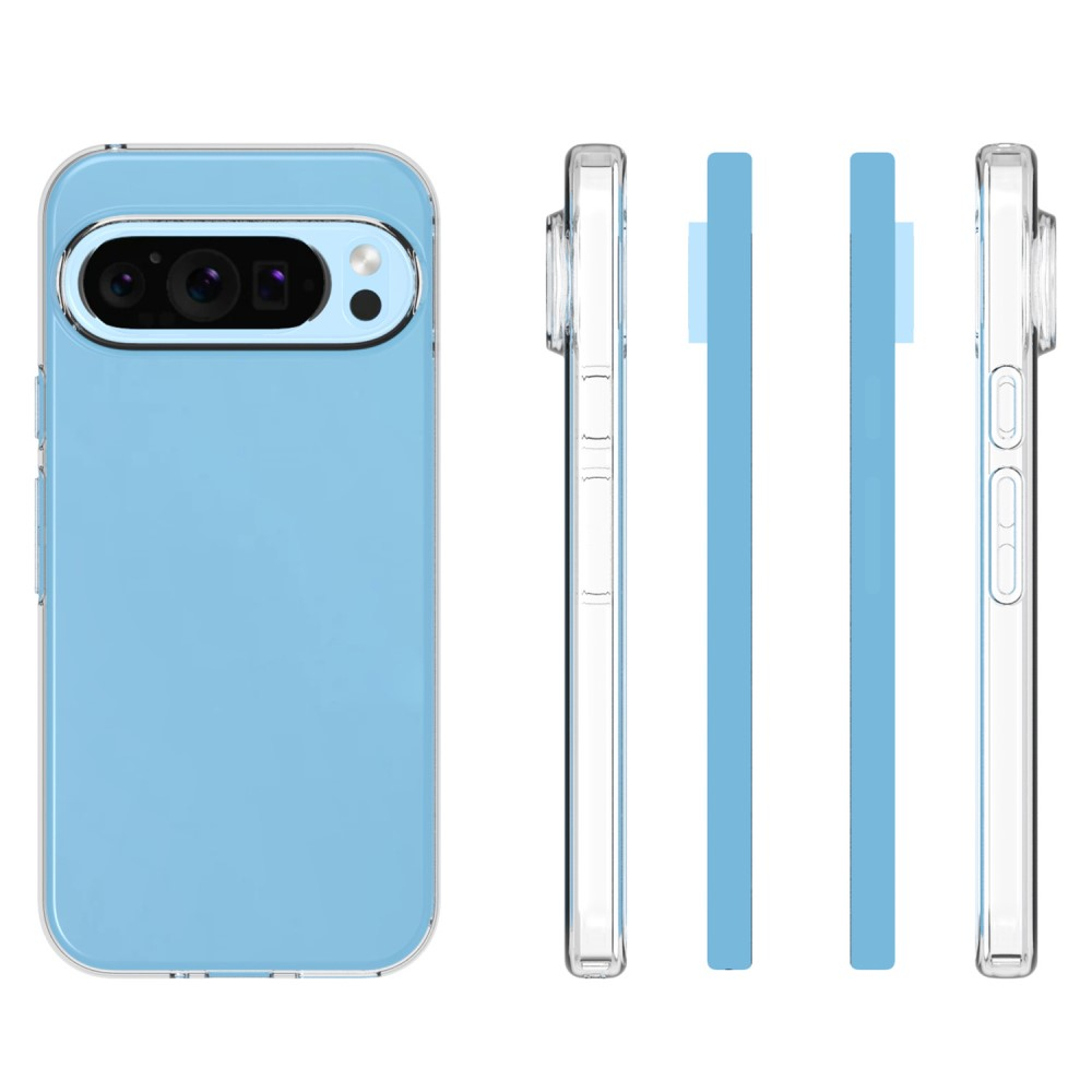 Google Pixel 9 / Pixel 9 Pro Gummi Case Schutzhülle - Transparent