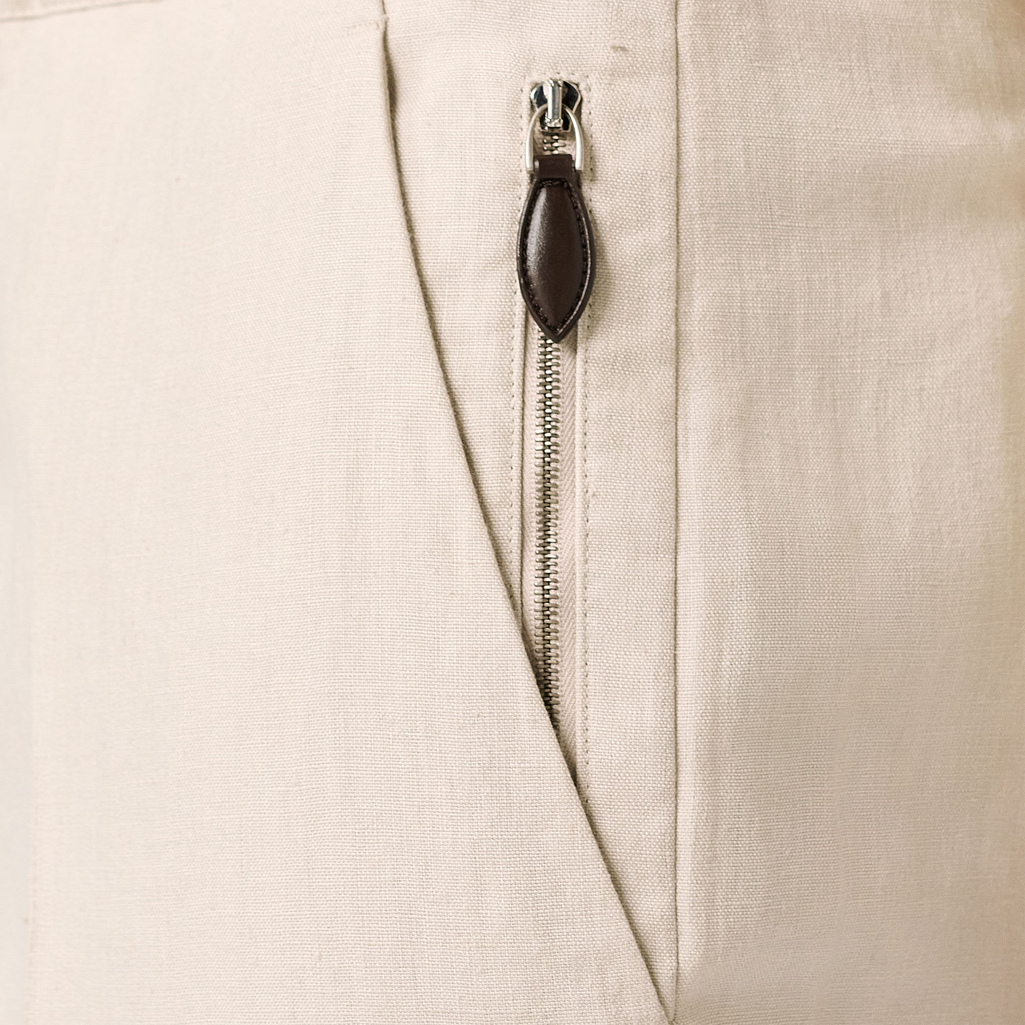 Pantalon À Cordon En Lin