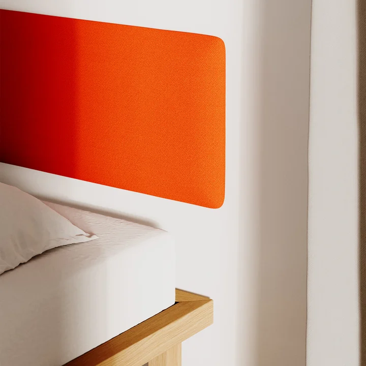 OUT Objekte unserer Tage - Frey Medium Kopfteil, reinorange (Vidar 4 0542 by Kvadrat)