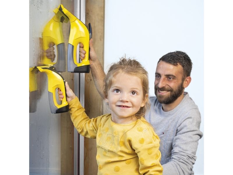 Smoby Handwerker Kärcher Fensterreiniger WV6 Batteriebetriebenes Spielzeug im originalgetreuen Design