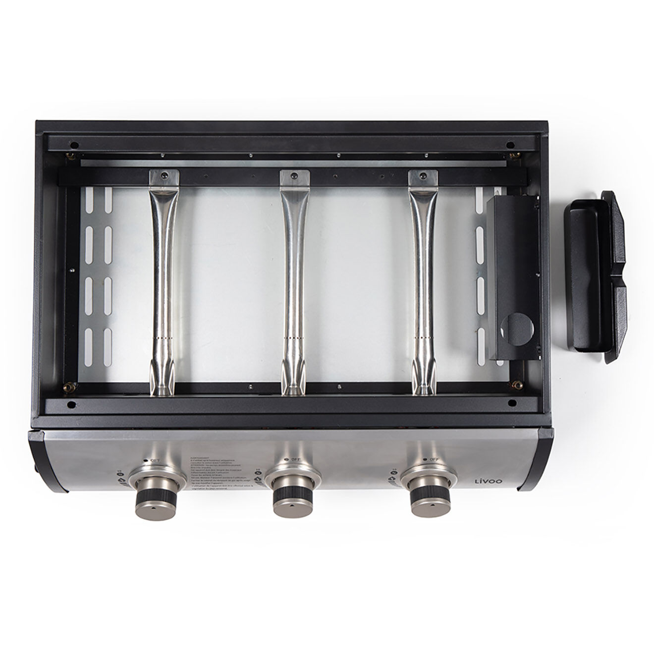 Livoo Plancha gaz 3 bruleurs noir/gris