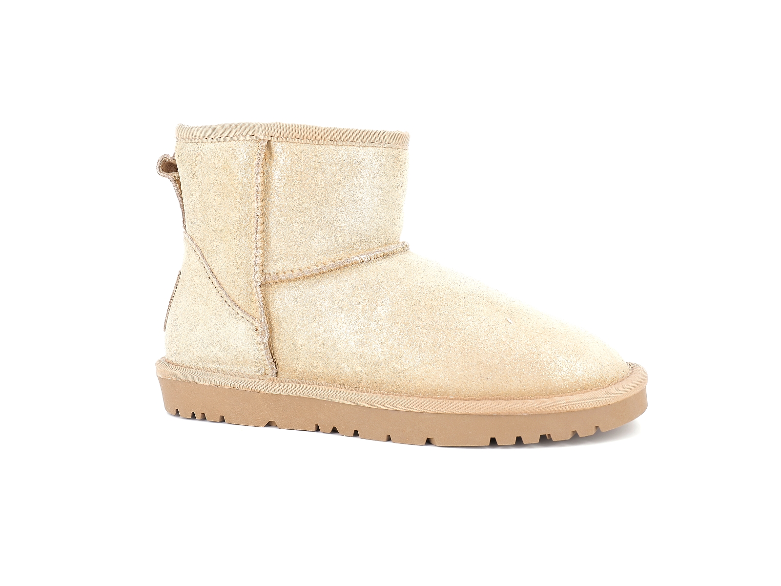 Kelara  shoes-K21212 Nubuck Beige Metal